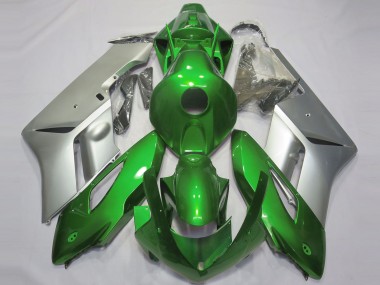 Verde Brillante & Plata 04-05 CBR1000RR Carenado Moto