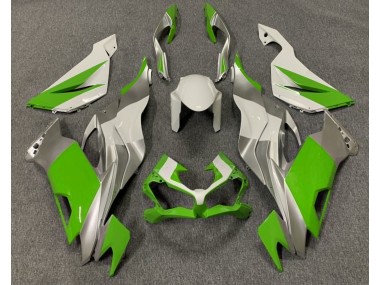 Verde Brillo Blanco & Plata 19-23 ZX6R Carenado Moto