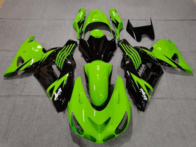 Verde Lima & Negro 06-11 ZX14R Carenado Moto