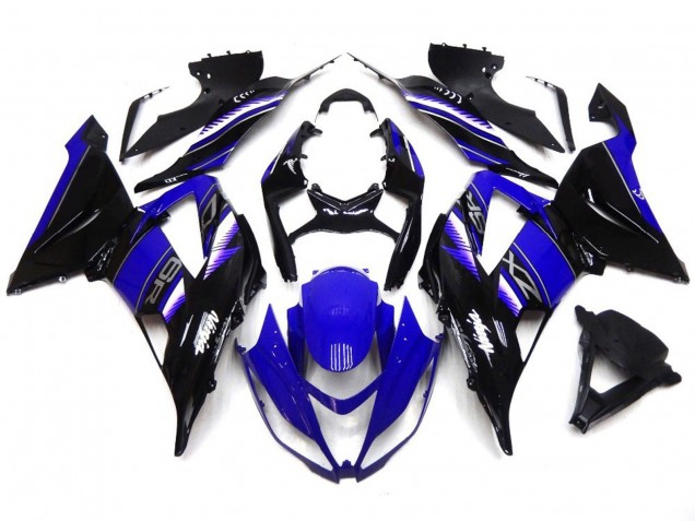 Vibrante Azul Profundo & Negro 13-18 ZX6R Carenado Moto